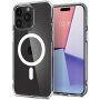 Spigen Ultra Hybrid transparentní kryt s bílým MagSafe pro iPhone 15 Pro Max - čirý
