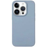 Silikonový kryt pro iPhone 15 Pro - modrošedý