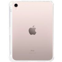Transparentní kryt se zesílenými rohy a prostorem na Apple Pencil pro iPad mini 6 / mini 7 - čirý