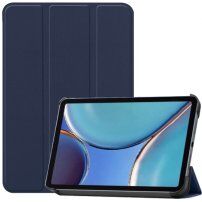 Pouzdro z PU kůže s funkcí uspání pro iPad mini 6 / mini 7 - tmavě modré