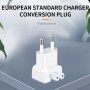 EU zástrčka k napájecím adaptérům - 2 ks - bílá