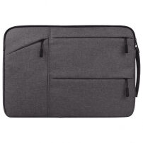 Univerzální brašna s kapsami pro iPad do 13" / MacBook do 14" - tmavě šedá
