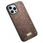 SULADA elegantní třpytivý kryt pro iPhone 15 Pro - hnědý