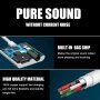 2v1 audio a nabíjecí redukce - 3,5 mm jack / USB-C na USB-C - bílá