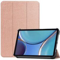 Pouzdro z PU kůže s funkcí uspání pro iPad mini 6 / mini 7 - růžovozlaté