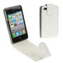 Vyklápěcí pouzdro pro iPhone 4 / 4S ve stylu krokodýlí kůže - bílé