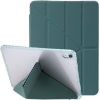 Pouzdro s transparentní zadní stranou a origami stojánkem pro iPad 10,9" (2022) / 11" (2025) - petrolejové
