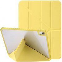 Pouzdro s transparentní zadní stranou a origami stojánkem pro iPad 10,9" (2022) / 11" (2025) - žluté