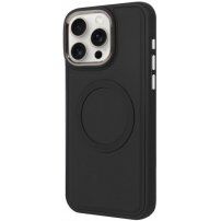 Odolný silikonový kryt s MagSafe pro iPhone 15 Pro - černý