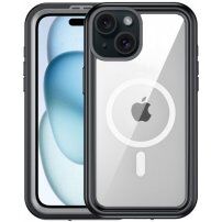 Nárazuvzdorné voděodolné pouzdro s MagSafe pro iPhone 15 - černé