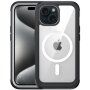 Nárazuvzdorné pouzdro se zesílenými rohy a MagSafe pro iPhone 15 Plus - černé