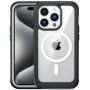 Nárazuvzdorné pouzdro se zesílenými rohy a MagSafe pro iPhone 15 Pro Max - černé