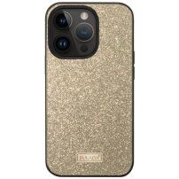 SULADA elegantní třpytivý kryt pro iPhone 15 Pro - zlatý