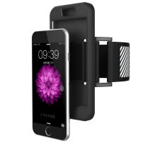 Sportovní pouzdro na ruku 2v1 pro Apple iPhone 6 / 6S - černé