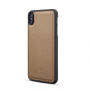 2v1 odnímatelné flipové pouzdro pro iPhone XS Max - hnědá