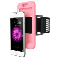 Sportovní pouzdro na ruku 2v1 pro Apple iPhone 6 / 6S - růžové