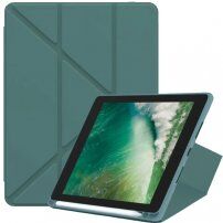 Pouzdro s origami stojánkem a prostorem na Apple Pencil pro iPad mini 4 / 5 - petrolejové