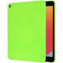 Matný kryt z měkkého plastu pro iPad 10,2" (2019-2021) - neonově zelený