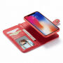 2v1 odnímatelné pouzdro s poutkem pro iPhone XS Max - červená