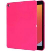 Matný kryt z měkkého plastu pro iPad 10,2" (2019-2021) - neonově růžový