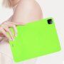 Matný kryt z měkkého plastu pro iPad mini 6 / mini 7 - neonově zelený