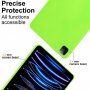 Matný kryt z měkkého plastu pro iPad mini 6 / mini 7 - neonově zelený