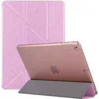 Hedvábné pouzdro s origami stojánkem pro iPad mini 4 / 5 - růžové