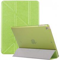 Hedvábné pouzdro s origami stojánkem pro iPad mini 4 / 5 - zelené