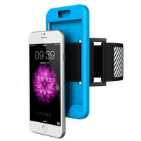 Sportovní pouzdro na ruku 2v1 pro Apple iPhone 6 / 6S - modré