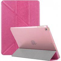 Hedvábné pouzdro s origami stojánkem pro iPad mini 4 / 5 - fuchsiové