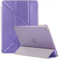 Hedvábné pouzdro s origami stojánkem pro iPad mini 4 / 5 - fialové
