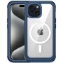 Nárazuvzdorné pouzdro se zesílenými rohy a MagSafe pro iPhone 15 - modré