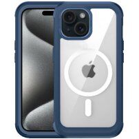 Nárazuvzdorné pouzdro se zesílenými rohy a MagSafe pro iPhone 15 Plus - modré