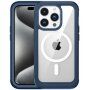 Nárazuvzdorné pouzdro se zesílenými rohy a MagSafe pro iPhone 15 Pro - modré