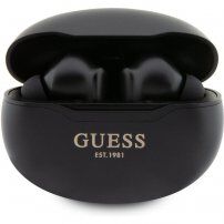 Guess True Wireless Metalic Finish bezdrátová sluchátka pro Apple zařízení - černá