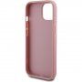 Guess Fixed Glitter 4G Metal Logo třpytivý kryt pro iPhone 12 / 12 Pro - růžový