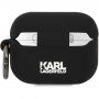Karl Lagerfeld 3D Logo NFT Karl and Choupette silikonový obal pro AirPods Pro - černý