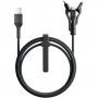 Nomad Kevlar 3v1 opletený nabíjecí kabel - USB-A na USB-C / Lightning / micro USB - 1,5 m - černý