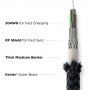 Nomad Kevlar 3v1 opletený nabíjecí kabel - USB-A na USB-C / Lightning / micro USB - 1,5 m - černý