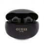 Guess True Wireless Metalic Finish bezdrátová sluchátka pro Apple zařízení - černá
