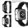 Kovový kryt s řemínkem pro Apple Watch 42mm / 41mm / 40mm / 38mm - černý