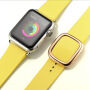 Elegantní řemínek s přezkou pro Apple Watch Ultra 49mm / 46mm / 45mm / 44mm / 42mm - žlutý