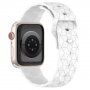 Silikonový řemínek s geometrickým vzorem pro Apple Watch Ultra 49mm / 46mm / 45mm / 44mm / 42mm - bílý