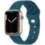 Silikonový řemínek s geometrickým vzorem pro Apple Watch 42mm / 41mm / 40mm / 38mm - tyrkysový