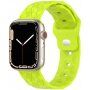 Silikonový řemínek s geometrickým vzorem pro Apple Watch 42mm / 41mm / 40mm / 38mm - neonově zelený