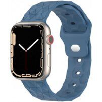 Silikonový řemínek s geometrickým vzorem pro Apple Watch Ultra 49mm / 46mm / 45mm / 44mm / 42mm - modrý