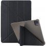 Hedvábné pouzdro s funkcí uspání a origami stojánkem pro iPad Air 4 (2020) / Air 5 (2022) / Pro 11" (2018-2022) - černé