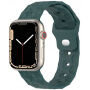 Silikonový řemínek s geometrickým vzorem pro Apple Watch 42mm / 41mm / 40mm / 38mm - petrolejový