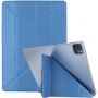 Hedvábné pouzdro s funkcí uspání a origami stojánkem pro iPad Air 4 (2020) / Air 5 (2022) / Pro 11" (2018-2022) - tmavě modré