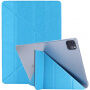 Hedvábné pouzdro s funkcí uspání a origami stojánkem pro iPad Air 4 (2020) / Air 5 (2022) / Pro 11" (2018-2022) - modré